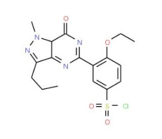 4-Ethoxy-3-(5-methyl-4-oxo-7-propyl-3,4-dihydro-imidazo[5,1-f][1,2,4]-triazin-2-yl)benzene-sulfonyl Chloride (CAS 224789-26-8