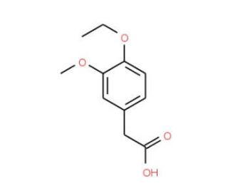 4-Ethoxy-3-methoxyphenylacetic acid (CAS 120-13-8) - chemical structure image