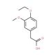4-Ethoxy-3-methoxyphenylacetic acid (CAS 120-13-8) - chemical structure image