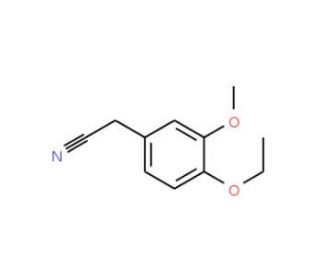 4-Ethoxy-3-methoxyphenylacetonitrile (CAS 103796-52-7) - chemical structure image