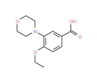 4-Ethoxy-3-morpholin-4-yl-benzoic acid - chemical structure image