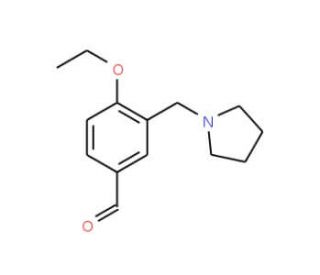 4-Ethoxy-3-pyrrolidin-1-ylmethyl-benzaldehyde - chemical structure image