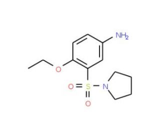 4-ethoxy-3-(pyrrolidin-1-ylsulfonyl)aniline - chemical structure image