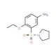 4-ethoxy-3-(pyrrolidin-1-ylsulfonyl)aniline - chemical structure image