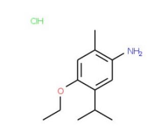 4-Ethoxy-5-isopropyl-2-methyl-phenylamine hydrochloride - chemical structure image