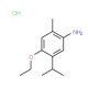 4-Ethoxy-5-isopropyl-2-methyl-phenylamine hydrochloride - chemical structure image
