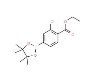 4-Ethoxycarbonyl-3-chlorophenylboronic acid, pinacol ester (CAS 474709-76-7) - chemical structure image