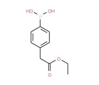 4-Ethoxycarbonylmethylphenylboronic acid (CAS 92243-74-8) - chemical structure image