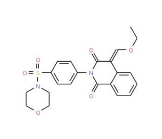 4-Ethoxymethylene-2-[4-(morpholine-4-sulfonyl)-phenyl]-4H-isoquinoline-1,3-dione - chemical structure image