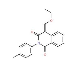 4-Ethoxymethylene-2-p-tolyl-4H-isoquinoline-1,3-dione - chemical structure image