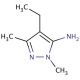 4-Ethyl-2,5-dimethyl-2H-pyrazol-3-ylamine - chemical structure image