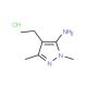 4-Ethyl-2,5-dimethyl-2H-pyrazol-3-ylaminehydrochloride - chemical structure image