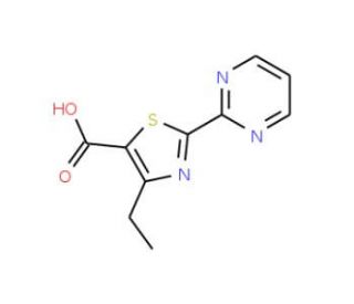 4-ethyl-2-pyrimidin-2-yl-1,3-thiazole-5-carboxylic acid - chemical structure image
