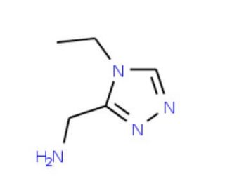 (4-ethyl-4H-1,2,4-triazol-3-yl)methanamine - chemical structure image