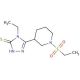 4-Ethyl-5-[1-(ethylsulfonyl)piperidin-3-yl]-4H-1,2,4-triazole-3-thiol - chemical structure image