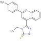 4-ethyl-5-[2-(4-methylphenyl)quinolin-4-yl]-4H-1,2,4-triazole-3-thiol - chemical structure image