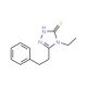 4-Ethyl-5-(2-phenylethyl)-4H-1,2,4-triazole-3-thiol (CAS 590376-41-3) - chemical structure image