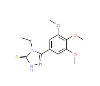4-Ethyl-5-(3,4,5-trimethoxyphenyl)-4H-1,2,4-triazole-3-thiol - chemical structure image