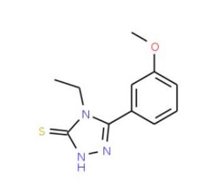 4-Ethyl-5-(3-methoxyphenyl)-4H-1,2,4-triazole-3-thiol - chemical structure image
