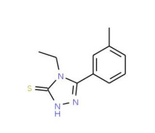 4-ethyl-5-(3-methylphenyl)-4H-1,2,4-triazole-3-thiol (CAS 305337-12-6) - chemical structure image