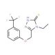 4-Ethyl-5-{[3-(trifluoromethyl)phenoxy]methyl}-4H-1,2,4-triazole-3-thiol - chemical structure image