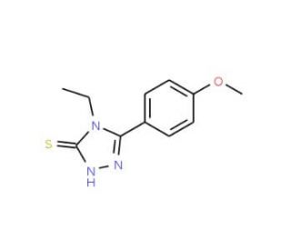 4-Ethyl-5-(4-methoxyphenyl)-4H-1,2,4-triazole-3-thiol - chemical structure image