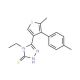 4-Ethyl-5-[5-methyl-4-(4-methylphenyl)thien-3-yl]-4H-1,2,4-triazole-3-thiol - chemical structure image