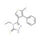 4-Ethyl-5-(5-methyl-4-phenylthien-3-yl)-4H-1,2,4-triazole-3-thiol - chemical structure image