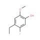 4-Ethyl-5-fluoro-2-methoxyphenol (CAS 1065076-45-0) - chemical structure image