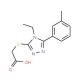 (4-Ethyl-5-m-tolyl-4H-[1,2,4]triazol-3-yl-sulfanyl)acetic acid - chemical structure image