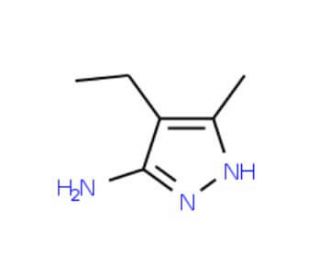 4-Ethyl-5-methyl-2H-pyrazol-3-ylamine - chemical structure image