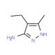 4-Ethyl-5-methyl-2H-pyrazol-3-ylamine - chemical structure image