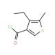 4-ethyl-5-methylthiophene-3-carbonyl chloride - chemical structure image