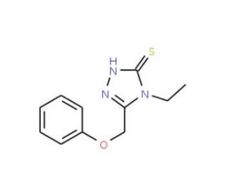 4-Ethyl-5-(phenoxymethyl)-4H-1,2,4-triazole-3-thiol - chemical structure image