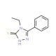 4-Ethyl-5-phenyl-4H-1,2,4-triazole-3-thiol (CAS 26131-61-3) - chemical structure image