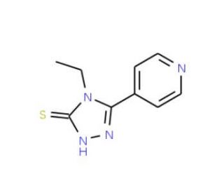 4-Ethyl-5-pyridin-4-yl-4H-1,2,4-triazole-3-thiol (CAS 26029-01-6) - chemical structure image