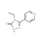 4-Ethyl-5-pyridin-4-yl-4H-[1,2,4]triazole-3-thiol (CAS 26029-01-6) - chemical structure image