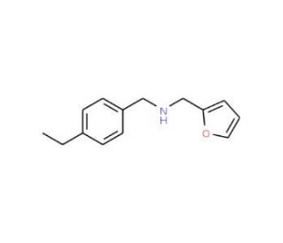 (4-Ethyl-benzyl)-furan-2-ylmethyl-amine - chemical structure image