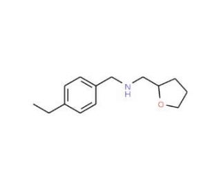 (4-Ethyl-benzyl)-(tetrahydro-furan-2-ylmethyl)-amine - chemical structure image