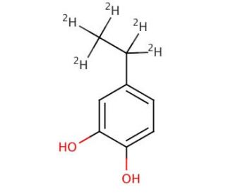 4-Ethyl-d5-catechol (CAS 1189508-64-2) - chemical structure image