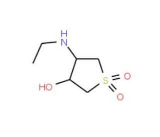 4-Ethylamino-1,1-dioxo-tetrahydro-1lambda*6*-thiophen-3-ol (CAS 66335-84-0) - chemical structure image