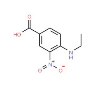 4-Ethylamino-3-nitro-benzoic acid (CAS 2788-74-1) - chemical structure image