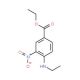 4-Ethylamino-3-nitro-benzoic acid ethyl ester (CAS 91182-00-2) - chemical structure image