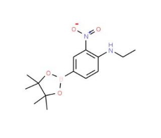 4-(Ethylamino)-3-nitrobenzeneboronic acid, pinacol ester - chemical structure image