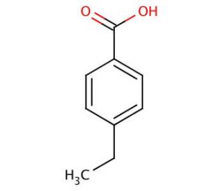 4-Ethylbenzoic acid (CAS 619-64-7) - chemical structure image