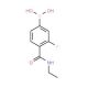 4-(Ethylcarbamoyl)-3-fluorobenzeneboronic acid (CAS 874289-12-0) - chemical structure image