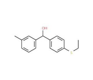4-(Ethylthio)-3&prime;-methylbenzhydrol - chemical structure image