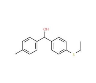 4-(Ethylthio)-4&prime;-methylbenzhydrol - chemical structure image