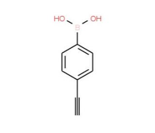 4-Ethynylphenylboronic acid (CAS 263368-72-5) - chemical structure image
