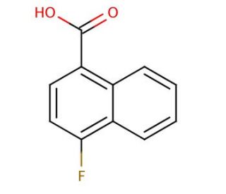 4-Fluoro-1-naphthoic acid (CAS 573-03-5) - chemical structure image